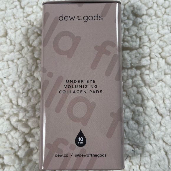 Dew of the Gods Filla Volumizing Collagen Under Eye Pads 10 sets. Tin container - Picture 2 of 5